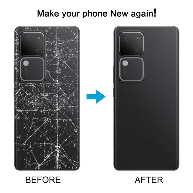 For vivo S18 OEM Battery Back Cover(Black)