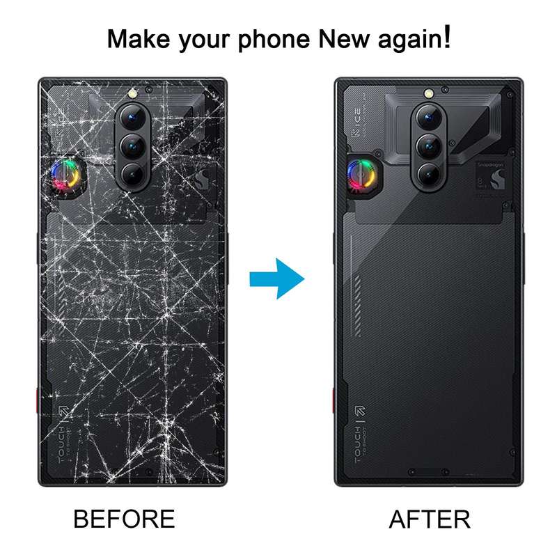 For ZTE nubia Red Magic 8S Pro NX729J Glass Battery Back Cover (Transparent)