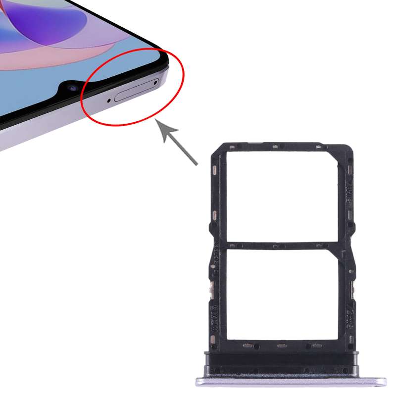 For Honor Play 40 Plus SIM + SIM Card Tray (Silver)