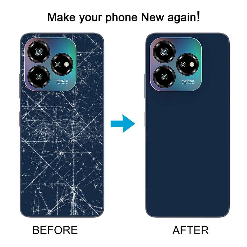 For ZTE Axon 60 Lite Glass Battery Back Cover with Adhesive(Gold)