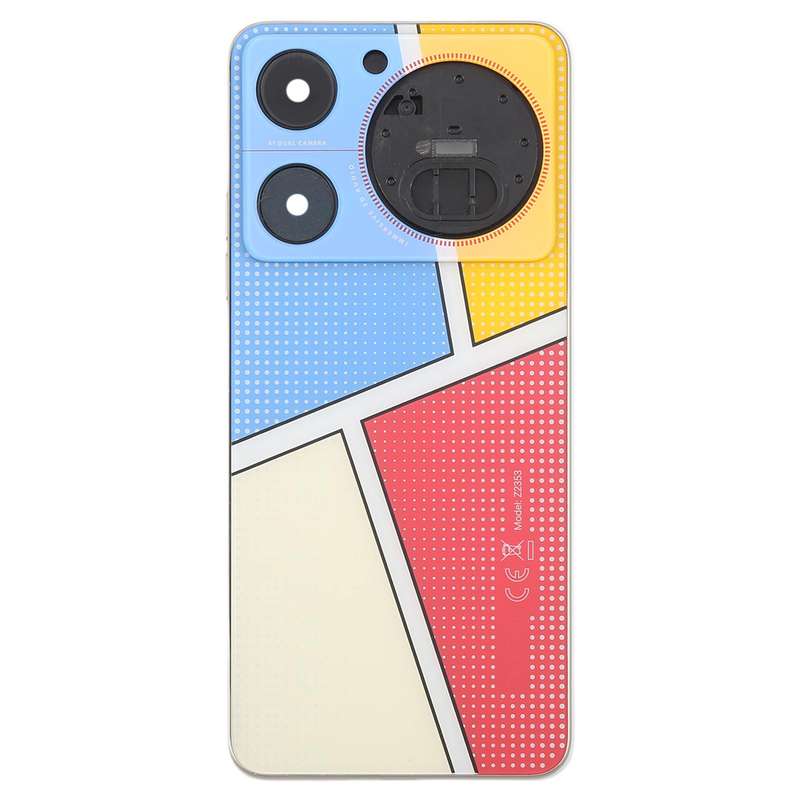 For ZTE nubia Music Z2353 Glass Battery Back Cover with Middle Frame / Camera Lens Cover(Multicolour