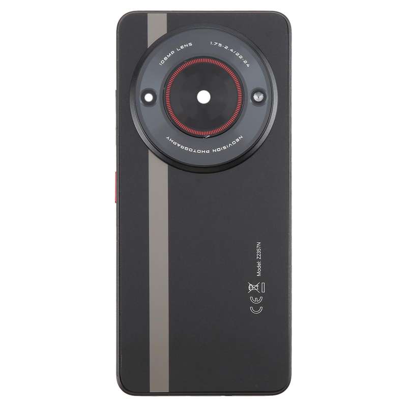For ZTE nubia Focus Glass Battery Back Cover with Middle Frame / Camera Lens Cover(Black)