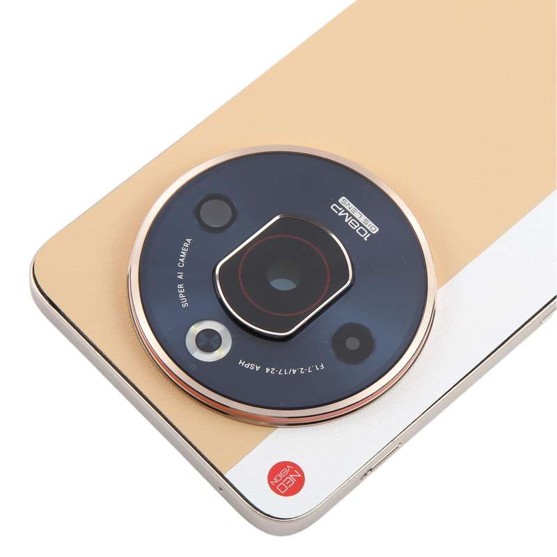 For ZTE nubia Focus Pro Z2351N Leather Battery Back Cover with Middle Frame / Camera Lens Cover(Gold