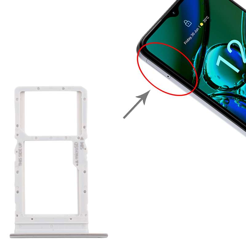 For Nokia G42 Original SIM Card Tray + SIM Card Tray / Micro SD Card Tray (Purple)