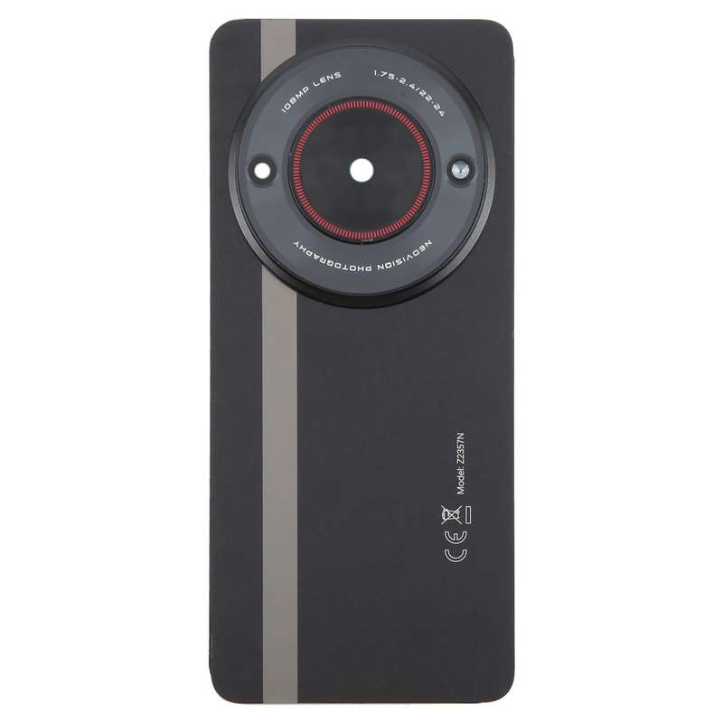 For ZTE nubia Focus Glass Battery Back Cover with Adhesive / Camera Lens Cover(Black)