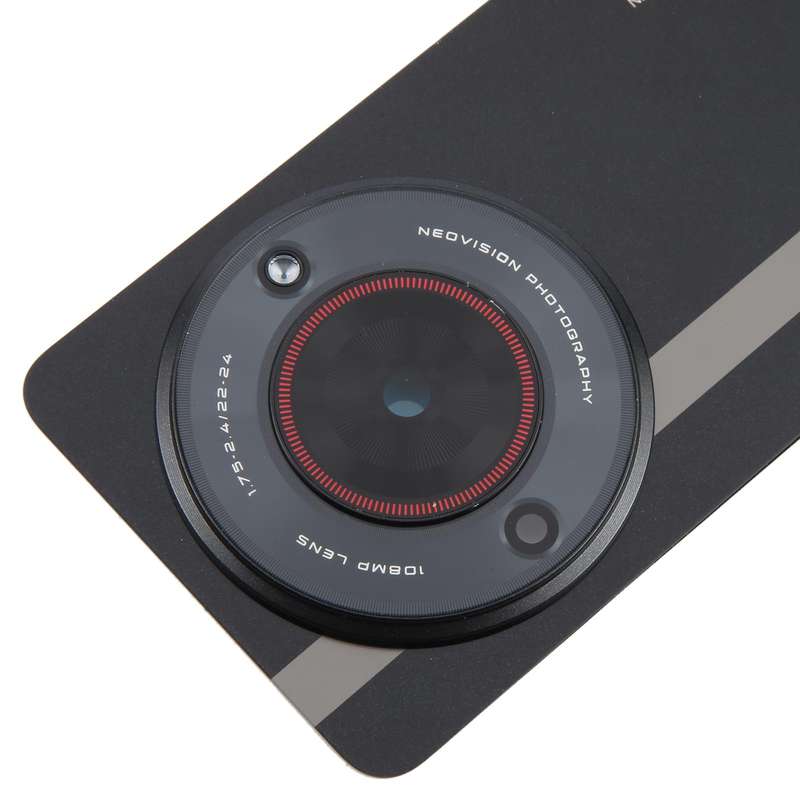 For ZTE nubia Focus Glass Battery Back Cover with Adhesive / Camera Lens Cover(Black)
