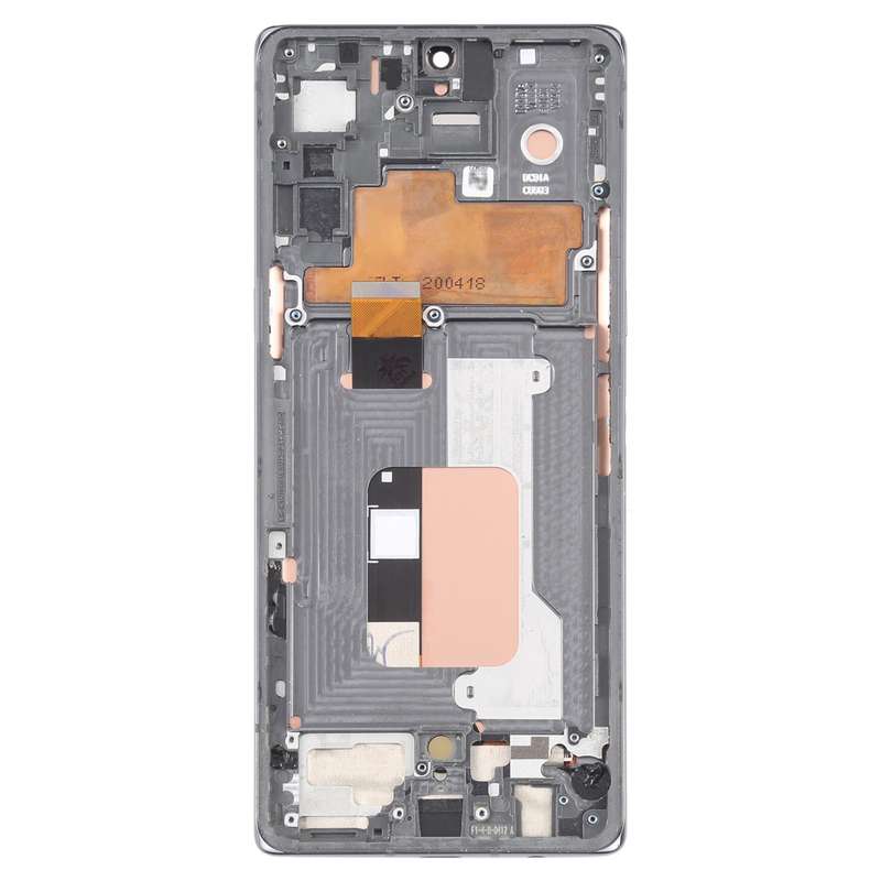 For LG Velvet 5G US Version Original LCD Screen Digitizer Full Assembly with Frame (Silver)