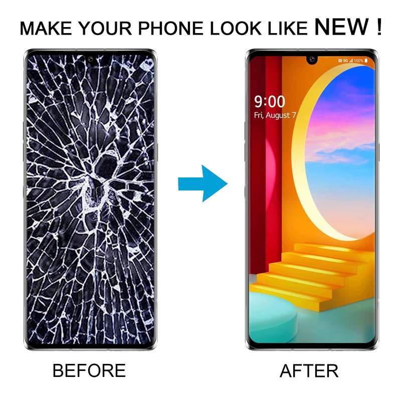 For LG Velvet 5G US Version Original LCD Screen Digitizer Full Assembly with Frame (Silver)