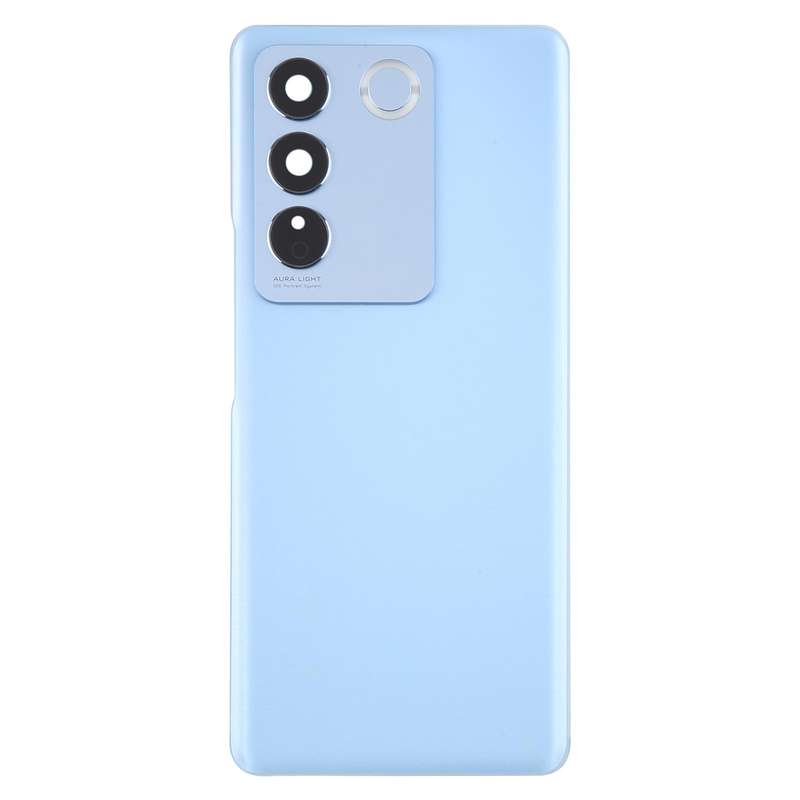 For vivo V27 / V27 Pro Battery Back Cover with Camera Lens Cover(Blue)