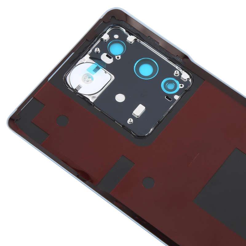 For vivo V27 / V27 Pro Battery Back Cover with Camera Lens Cover(Blue)