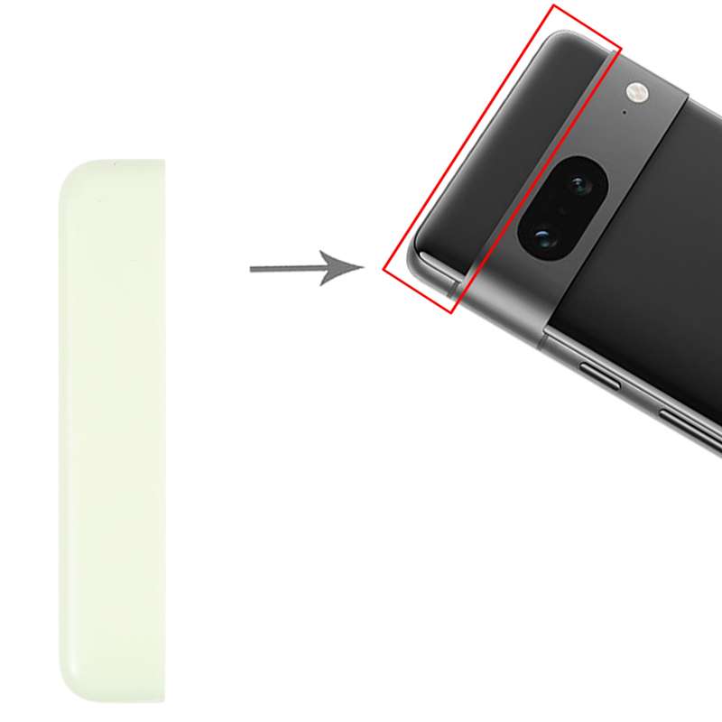 Original Front Upper Top Back Cover for Google Pixel 7 (Black)
