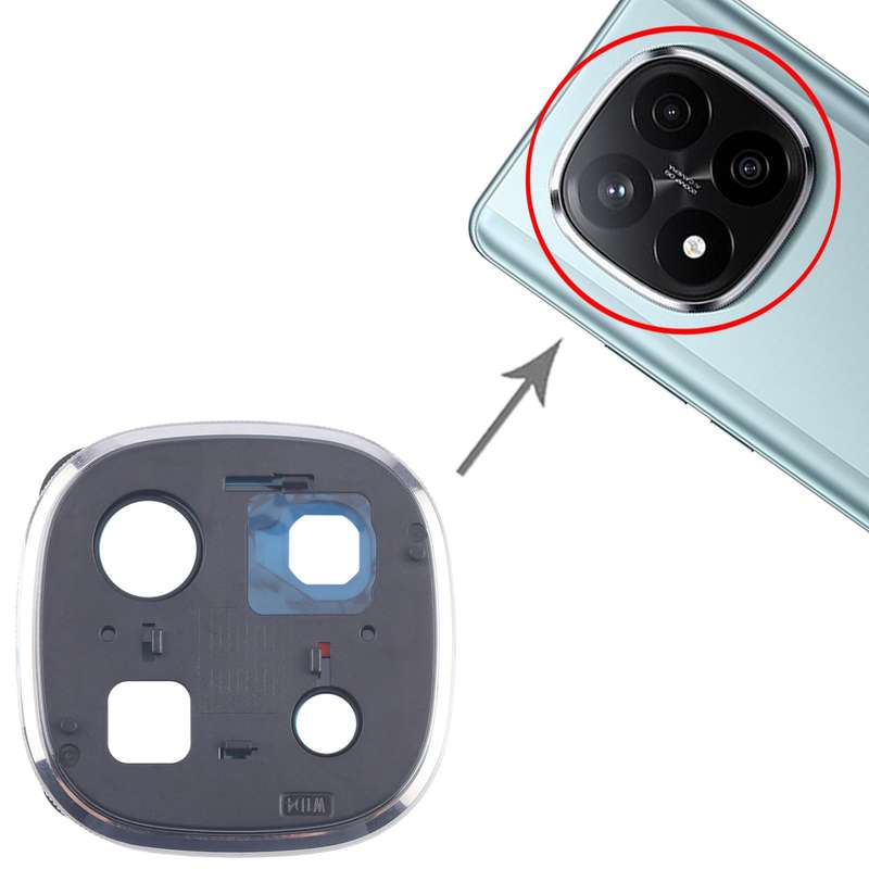 For Xiaomi Redmi Note 14 Pro+ 5G Back Camera Lens Frame (Black)