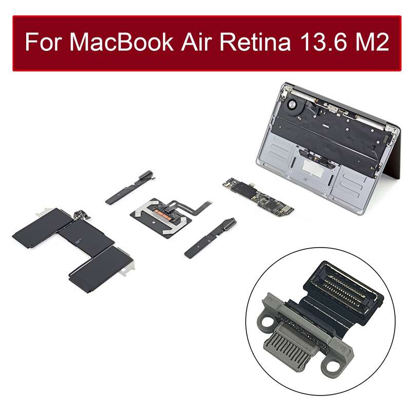 821-03673-A Type-C Charging Port For MacBook Air Retina 13.6 M2 A2681 2022(Black)