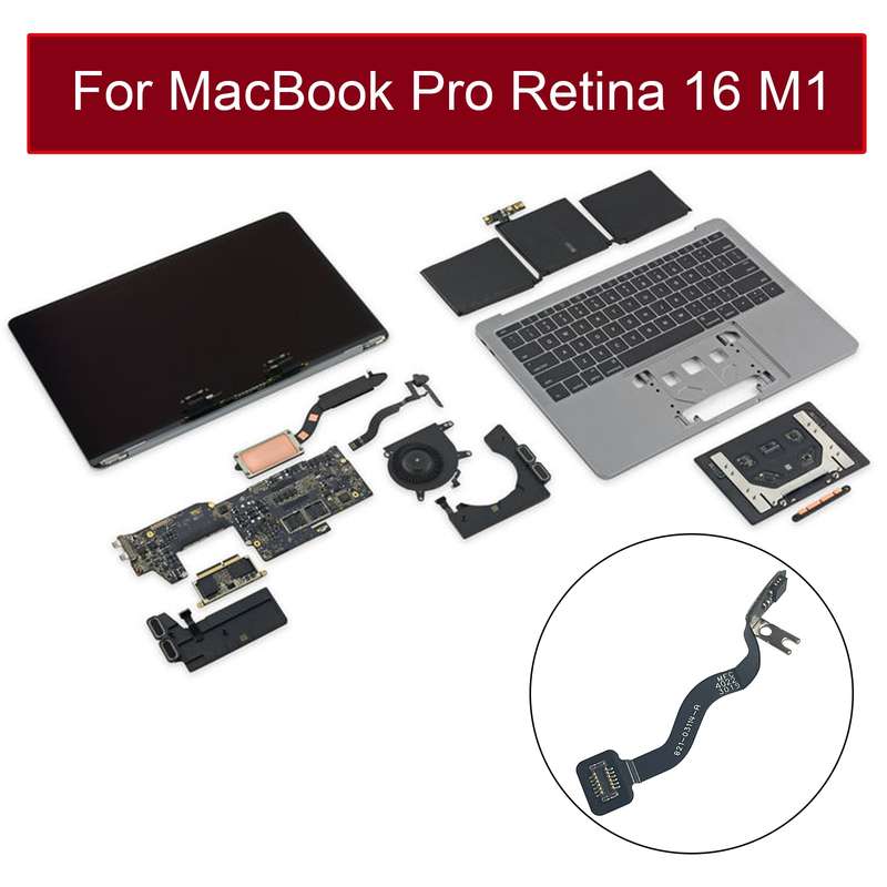 821-03114-A LCD Screen Cover Angle Sensor Sleep Cable for MacBook Pro Retina 16 M1 A2485 EMC3651 202