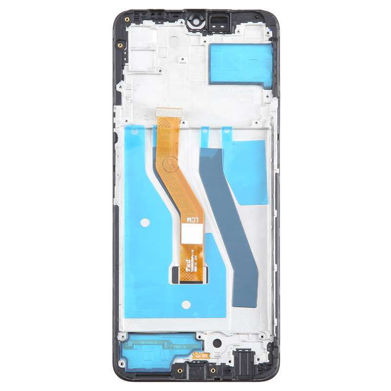 For T-Mobile REVVL V+ 5G LCD Screen Digitizer Full Assembly with Frame (Black)