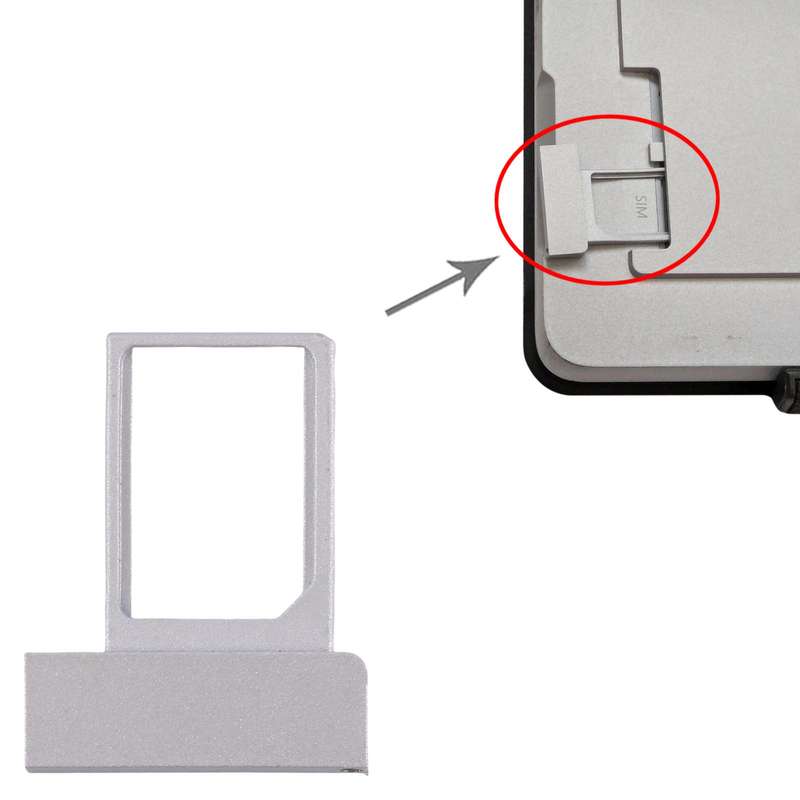 For Microsoft Surface Pro 5 1807 LTE SIM Card Tray (Silver)