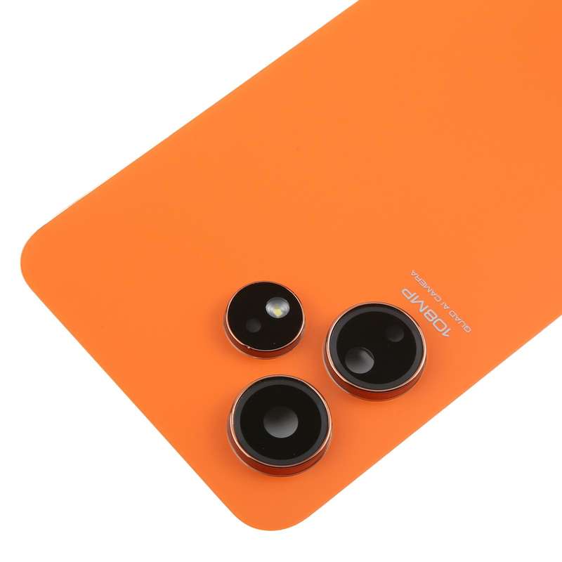 For Boost Celero 5G 2024 Glass Battery Back Cover(Orange)