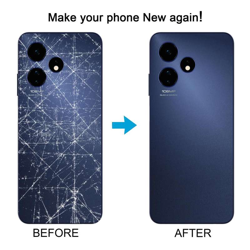For Boost Celero 5G 2024 Glass Battery Back Cover(Orange)