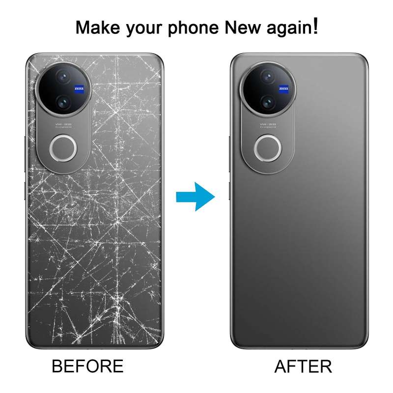 For vivo v50 Original Back Cover(Purple)