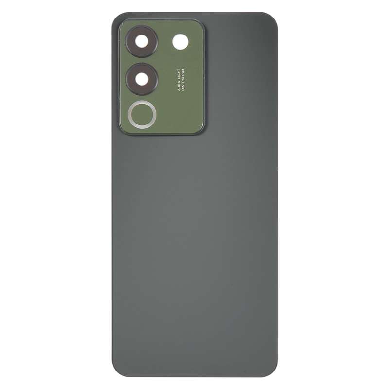 For vivo V29e Back Cover with Camera Lens Cover(Black)