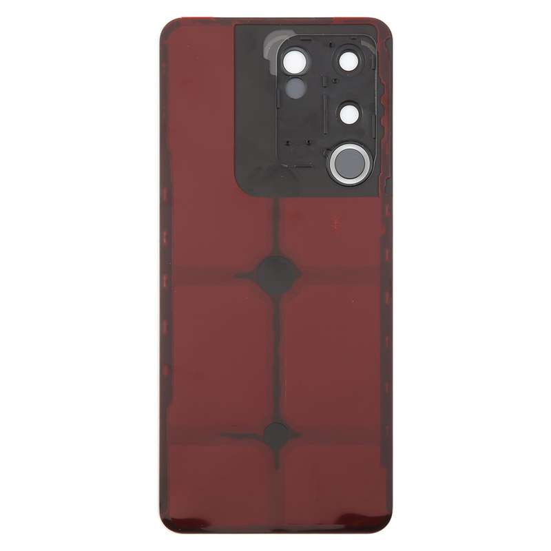 For vivo V29e Back Cover with Camera Lens Cover(Black)