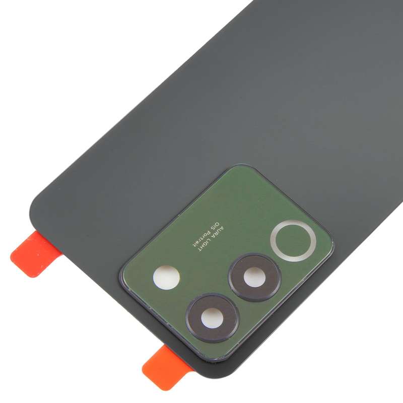 For vivo V29e Back Cover with Camera Lens Cover(Black)