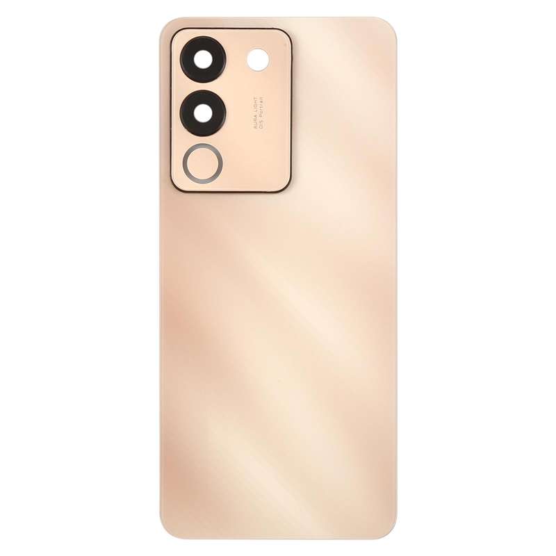 For vivo V29e Back Cover with Camera Lens Cover(Black)