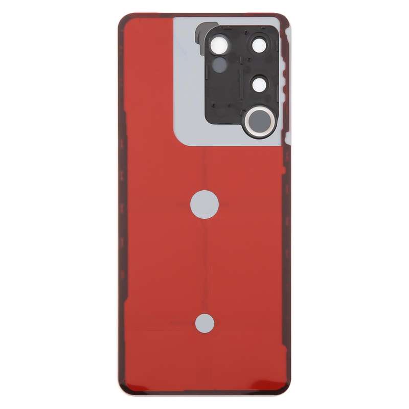 For vivo V29e Back Cover with Camera Lens Cover(Black)