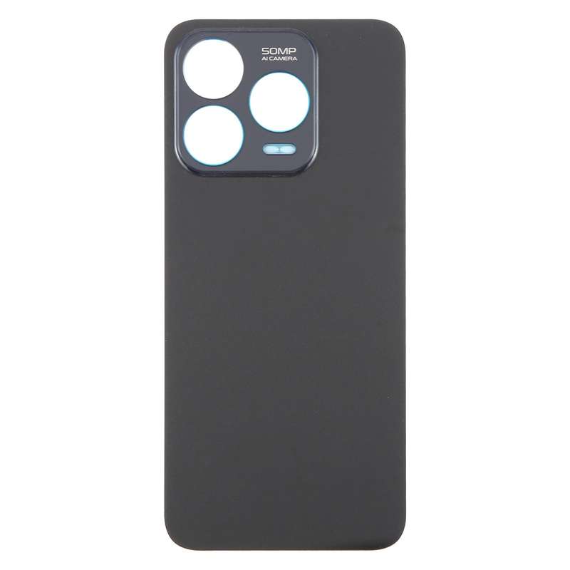 For ZTE Blade V70 Design Glass Battery Back Cover with Adhesive(Black)