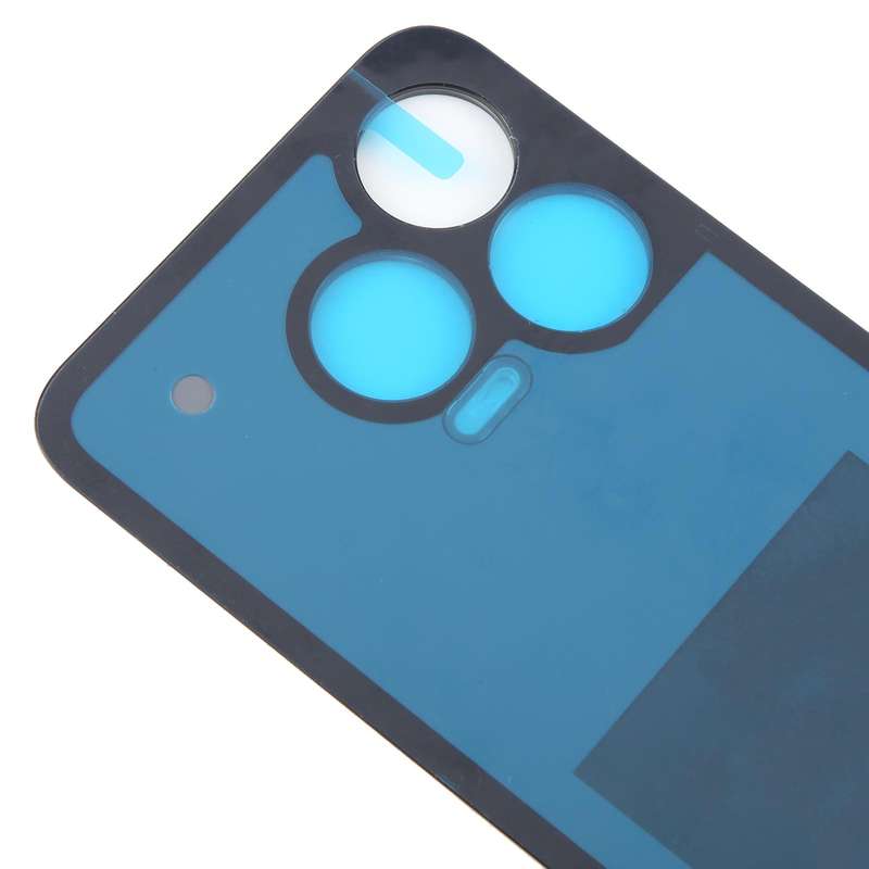 For ZTE Blade V70 Design Glass Battery Back Cover with Adhesive(Black)