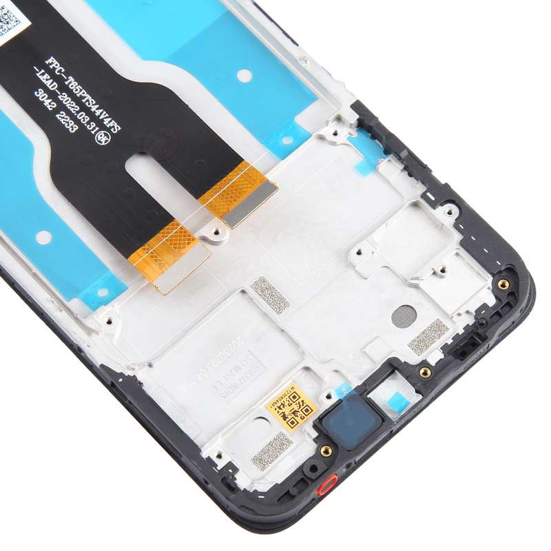 For T-Mobile REVVL 6X 5G LCD Screen Digitizer Full Assembly with Frame (Black)
