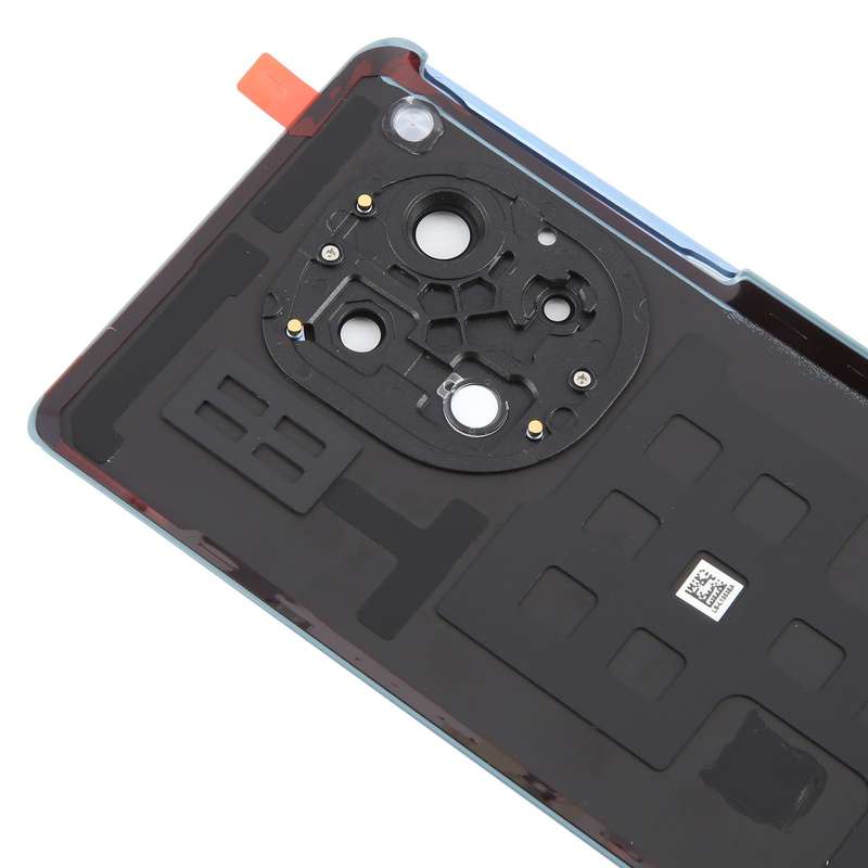 For OnePlus 12R Back Cover with Camera Lens Cover(Black)