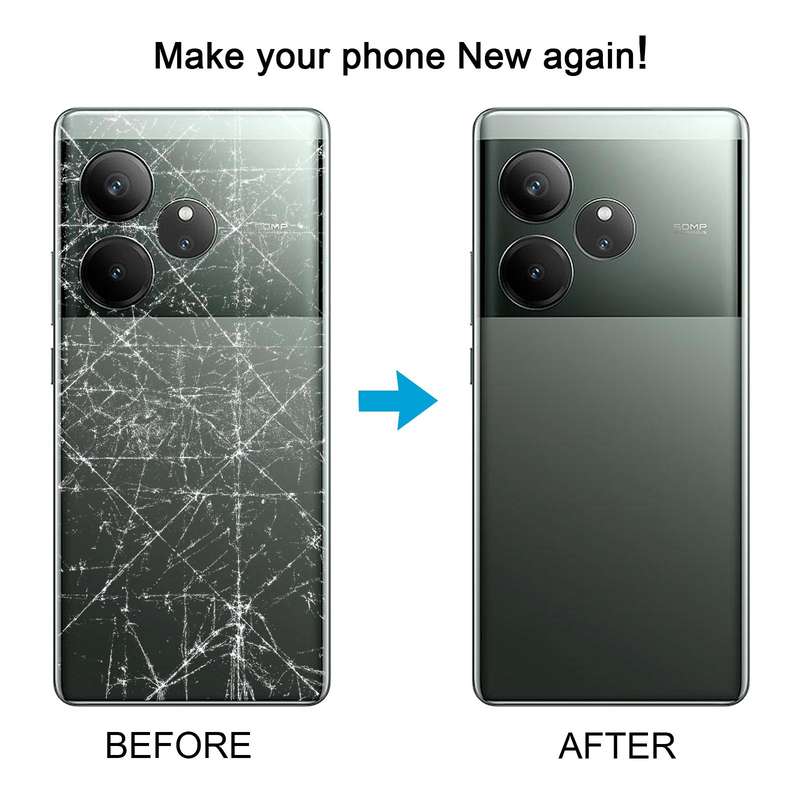 For Realme GT 6 Global Original Back Cover with Camera Lens Cover(Green)