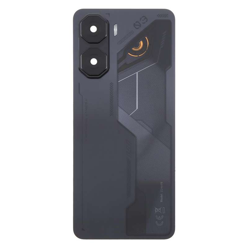 For ZTE nubia Neo 3 Plastic Battery Back Cover with Camera Lens Cover(Black)