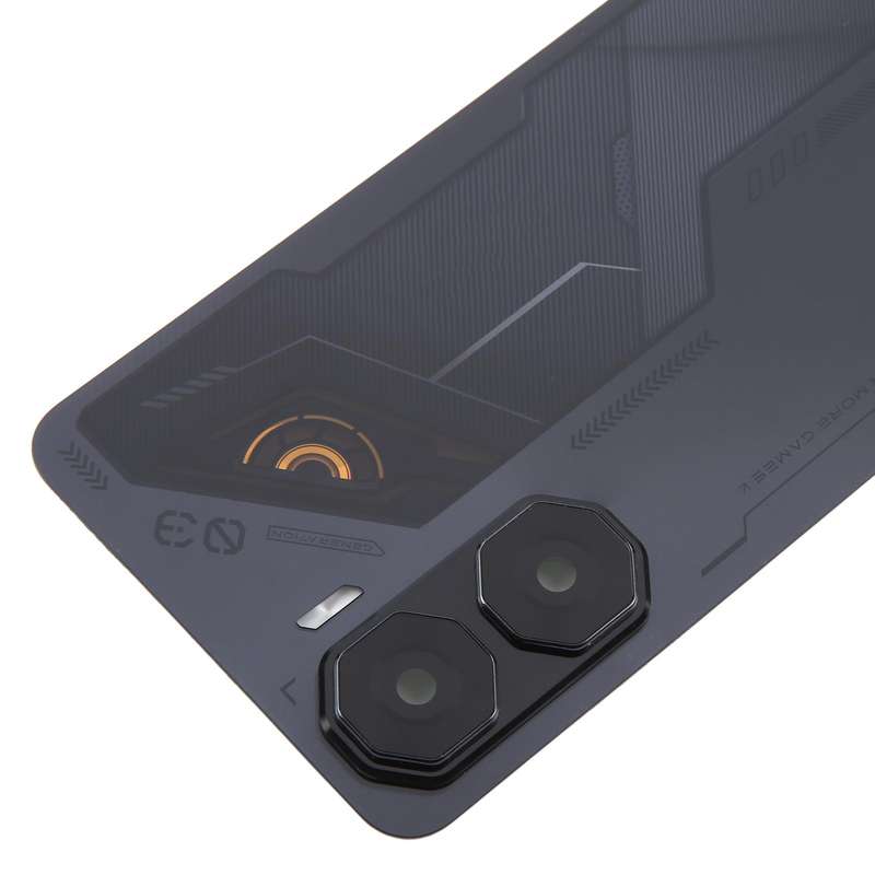 For ZTE nubia Neo 3 Plastic Battery Back Cover with Camera Lens Cover(Black)