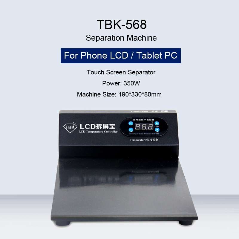 TBK-568 220V Vacuum LCD Temperature Controller Touch Screen Glass Separator Machine