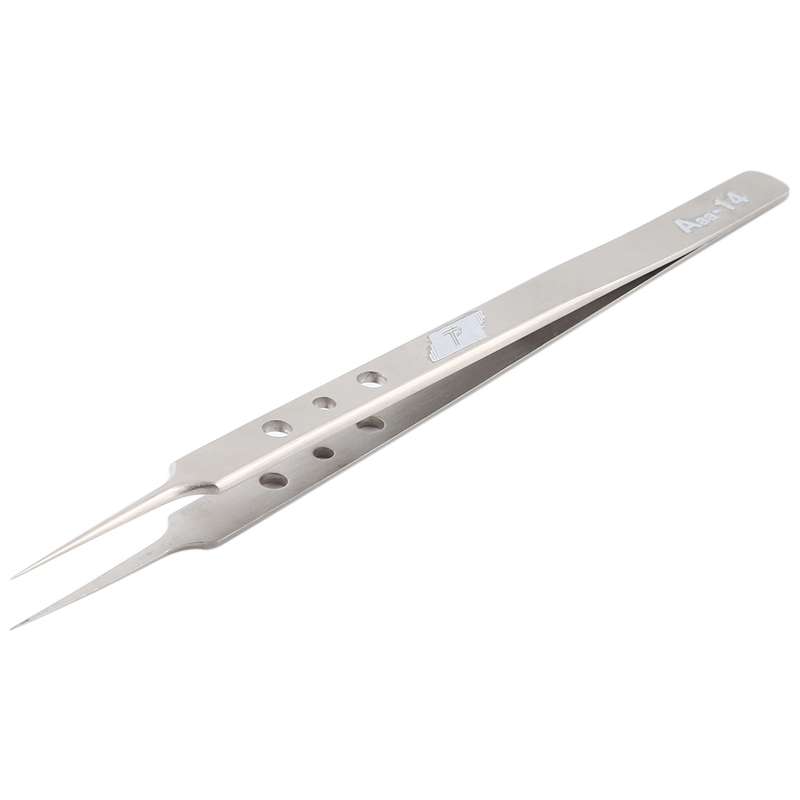 Aaa-12 Precision Repair Tweezers Long Pointed Stainless Steel