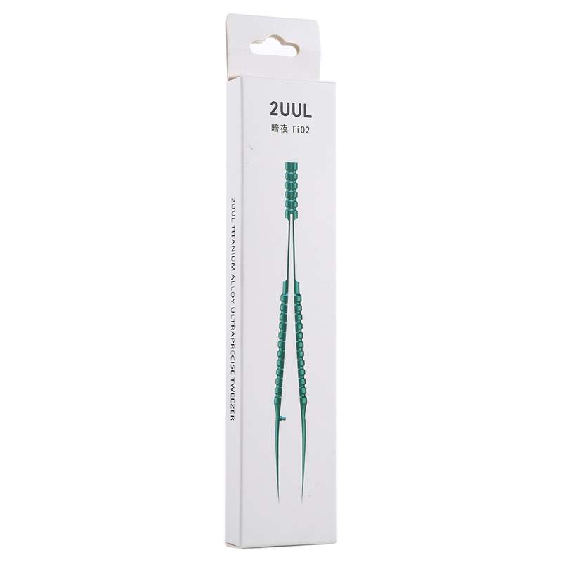 2UUL Ti02 Titanium Alloy Curved Tweezers