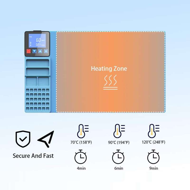 CPB CP320 LCD Screen Heating Pad Safe Repair Tool, US Plug