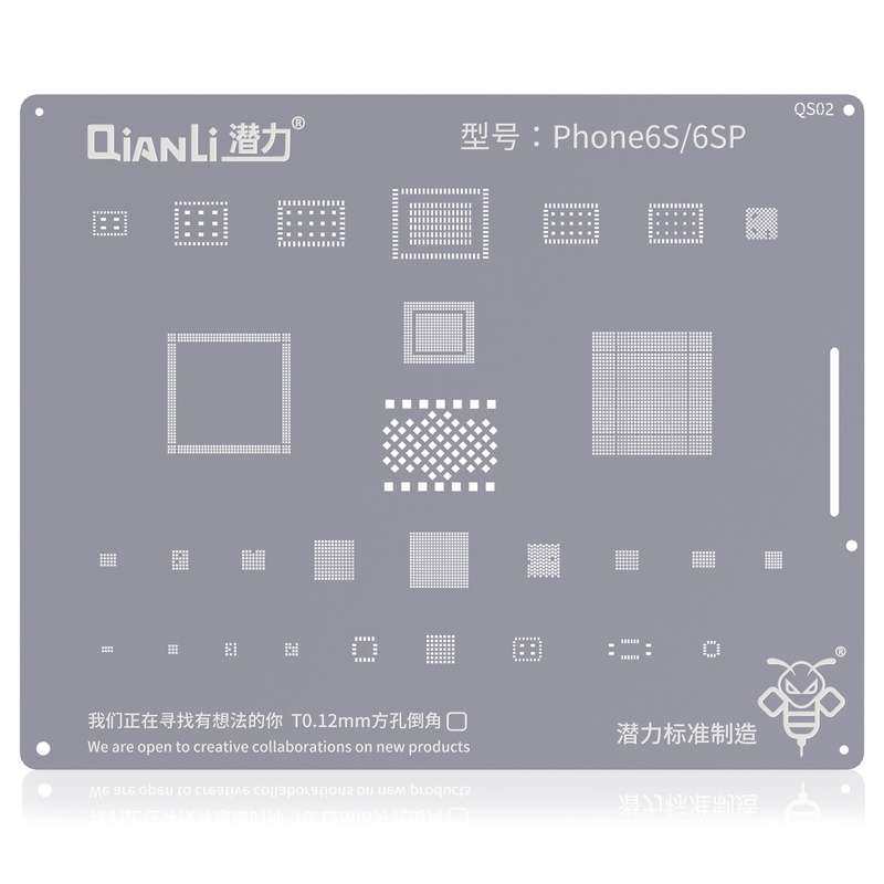 Qianli QS02 Bumblebee Stencils BGA Reballing Planting Tin Plate For iPhone 6s/6s Plus