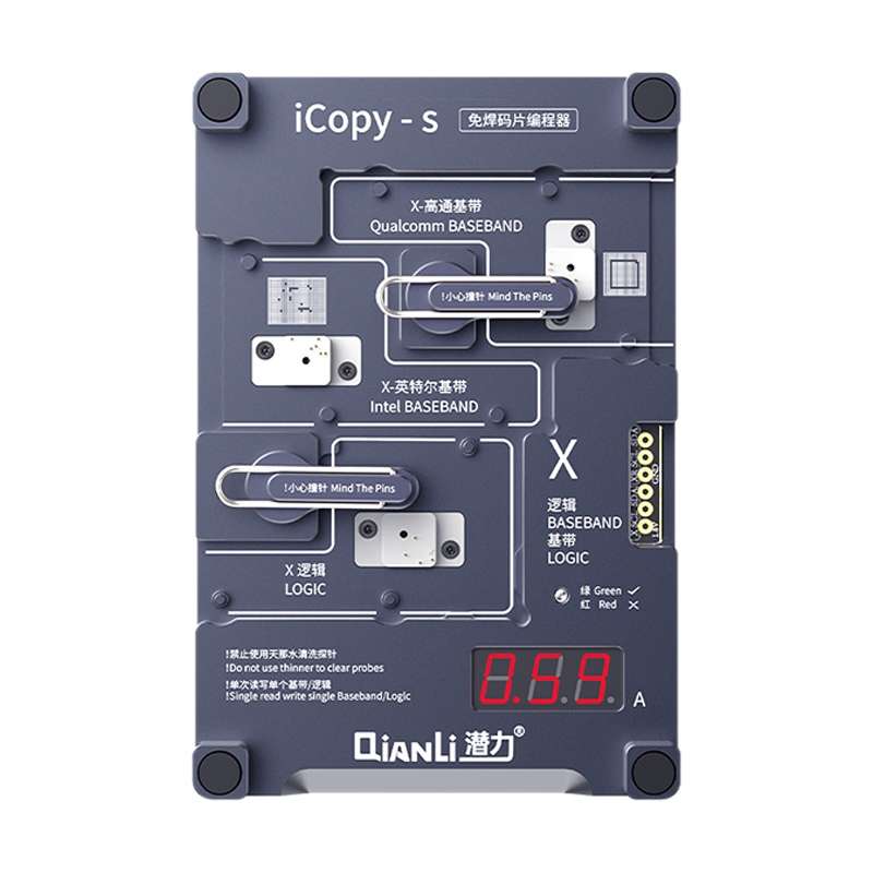 Qianli iCopy-S Double Sided Chip Test Stand 4 in1 Logic Baseband EEPROM Chip Non-removal For iPhone