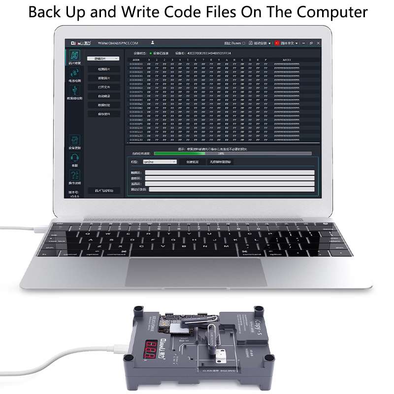 Qianli iCopy-S Double Sided Chip Test Stand 4 in1 Logic Baseband EEPROM Chip Non-removal For iPhone