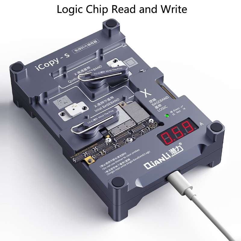 Qianli iCopy-S Double Sided Chip Test Stand 4 in1 Logic Baseband EEPROM Chip Non-removal For iPhone