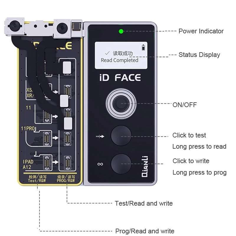 Qianli iD FACE Dot Projector Repairer Detector for iPhone X