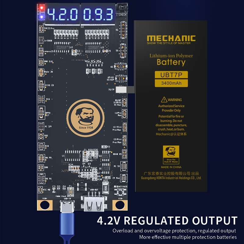 Mechanic BA27 Battery Activation Detection Board For iPhone 5-13 Pro Max / Android Phone