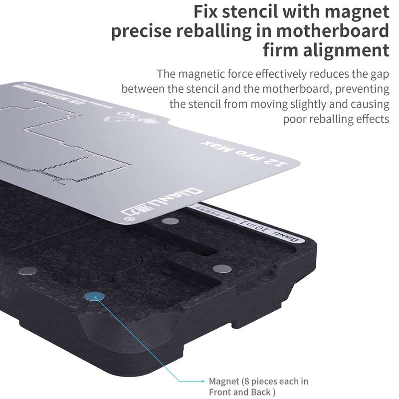 Qianli 10 in 1 Middle Frame Reballing Platform For iPhone X / XS / XS Max / 11 / 11 Pro / 11 Pro Max