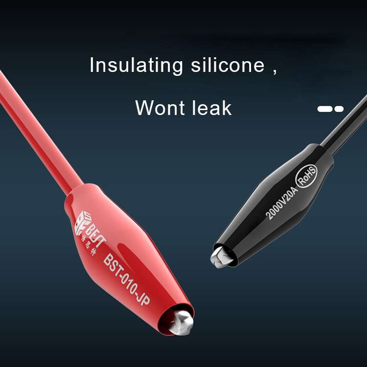 BEST BST-010-JP 2000V 20A Superconducting Alligator Clip Test Lead