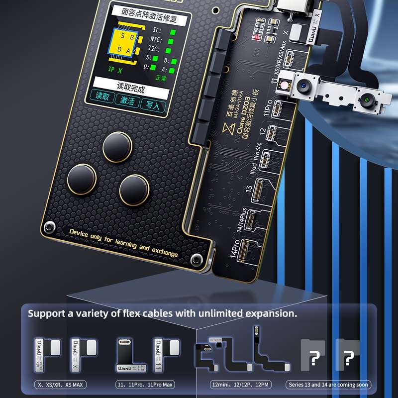 MEGA-IDEA Clone DZ03 Battery Activation & Face ID Dot Matrix Programmer for iPhone 8-14 Pro Max, Plu