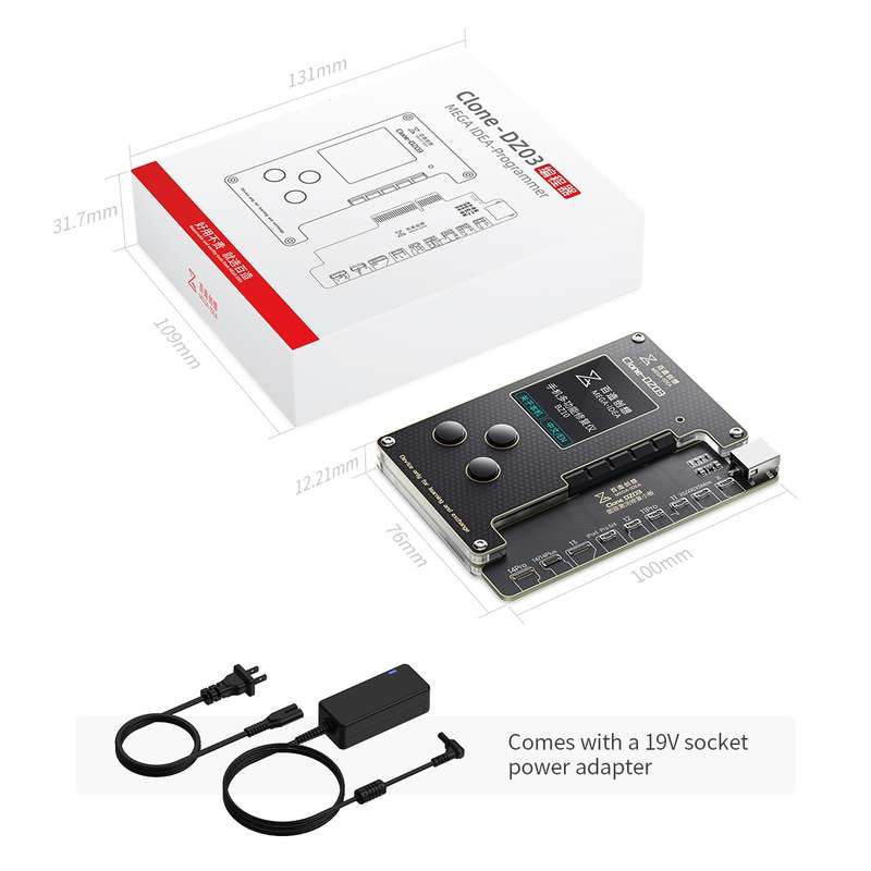 MEGA-IDEA Clone DZ03 Battery Activation & Face ID Dot Matrix Programmer for iPhone 8-14 Pro Max, Plu