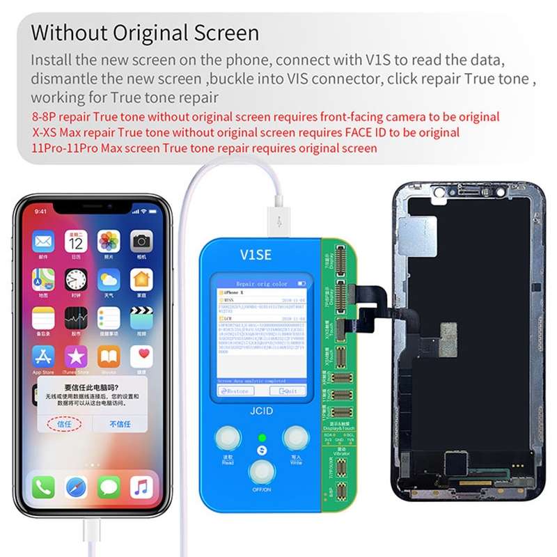 JC V1SE Testing Repair Wide Angle Camera Board For iPhone XR-12 Pro Max